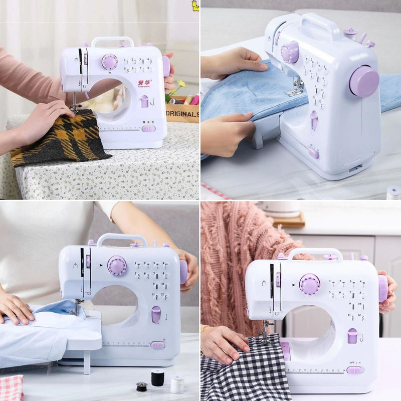 Mini Máquina De Costura Multifuncional Portátil 12 Pontos