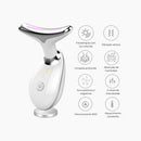 Massageador Facial Rejuvenescedor com Luz de 3 Cores e Calor
