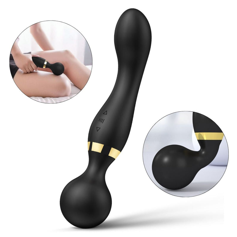 Massageador Portátil à Prova D’Água com 8 Modos de Massagem