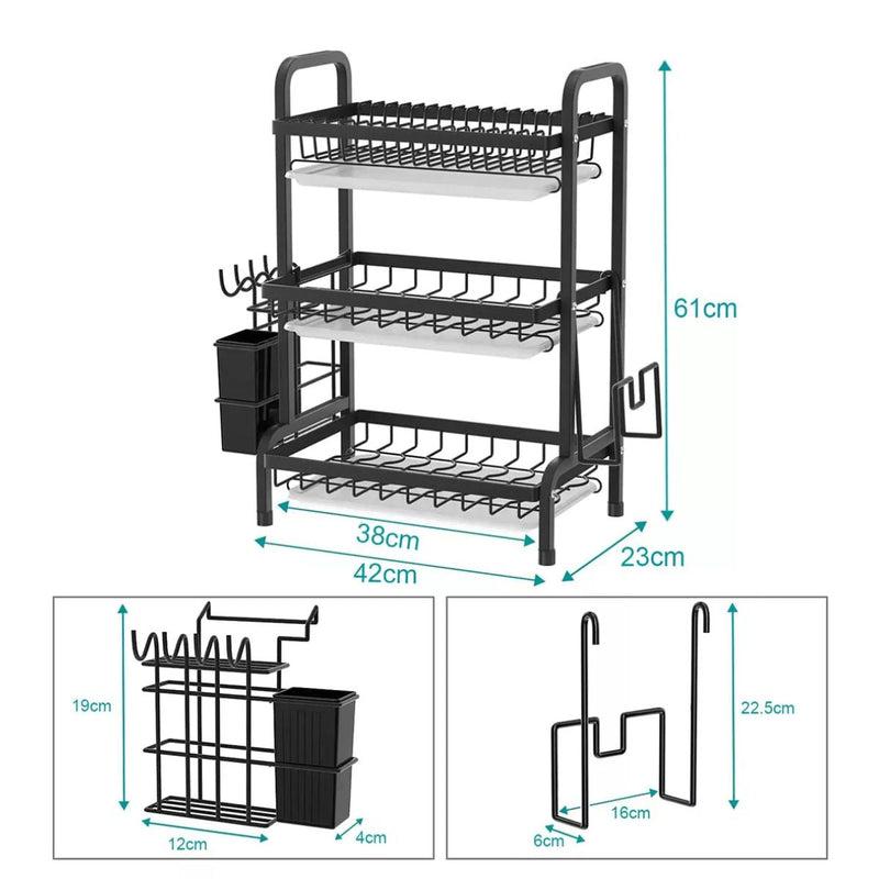 Escorredor 3 andares kichen rack