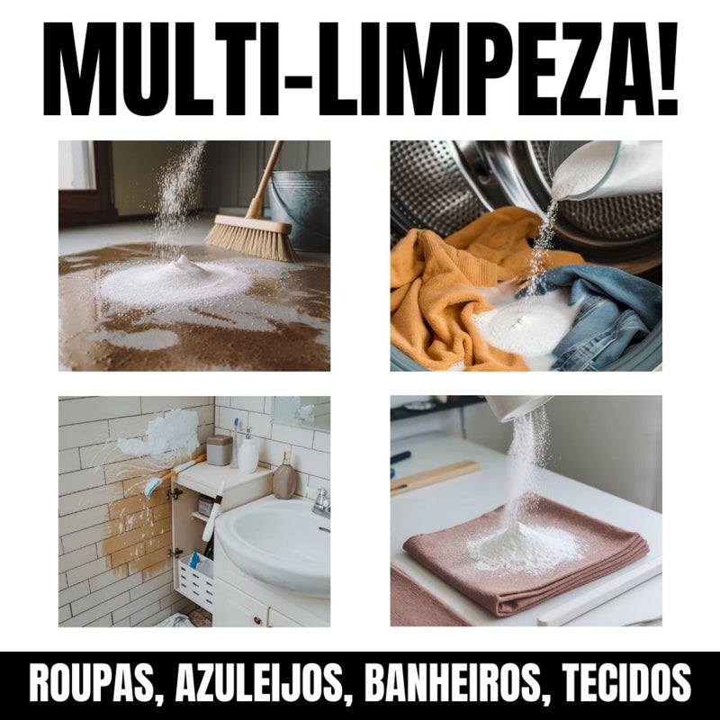 Pó Mágico de Limpeza Percarbonato Premium 100% Puro