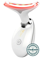 Massageador Facial Rejuvenescedor com Luz de 3 Cores e Calor