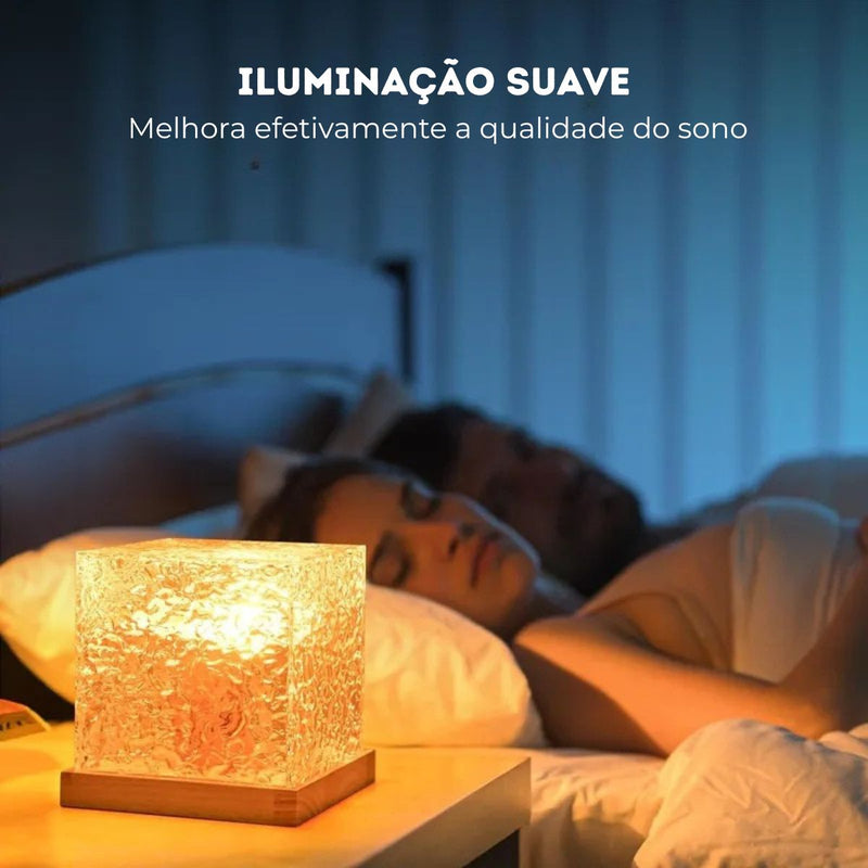 Luminária Efeito Água | Luz Relaxante e Decorativa