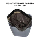 Lixeira com Tampa Click 12 Litros - Refil Bobina