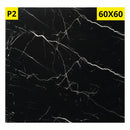 Placas Adesivas 3D Marmorizadas 60x60 Preta ou Branca