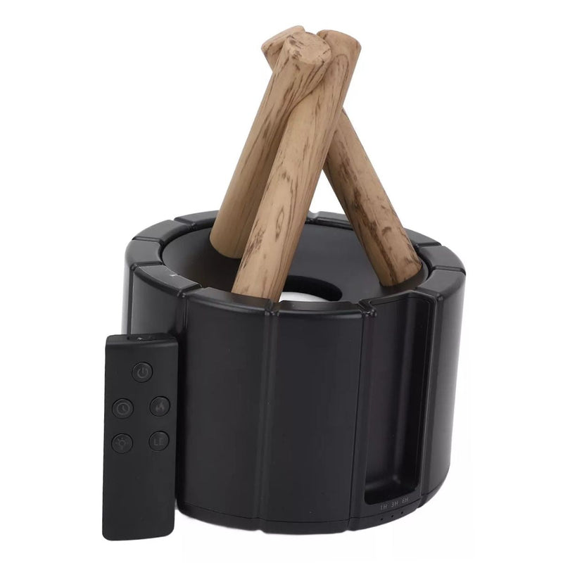 Difusor Umidificador Aromático Fogueira Led Controle Bivolt