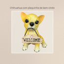 Cães e Gatos Decorativos - Cofres, Porta Canetas e Placa "Bem vindo"