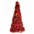 Árvore de Natal Decorativa 50 cm em Fio Metálico – Dourada, Prata, Verde ou Vermelha
