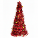 Árvore de Natal Decorativa 50 cm em Fio Metálico – Dourada, Prata, Verde ou Vermelha