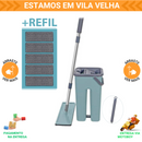 Mop Flat Tira Pó Multiuso Esfregão Com Balde Mopwash + Refil Extra Microfibra *