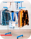 Varal Torre Retrátil 3 Andares com Rodinhas + Resistente