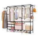 Closet Arara com sapateira cabideiro em prateleiras preto