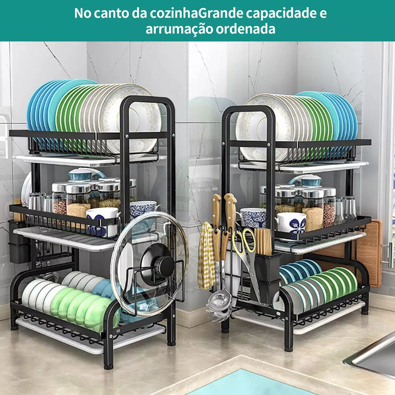 Escorredor 3 andares kichen rack
