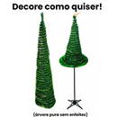Árvore Natal Dobrável 1 Metro E 80cm  COM ENFEITES