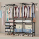 Closet Arara com sapateira cabideiro em prateleiras preto