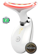 Massageador Facial Rejuvenescedor com Luz de 3 Cores e Calor